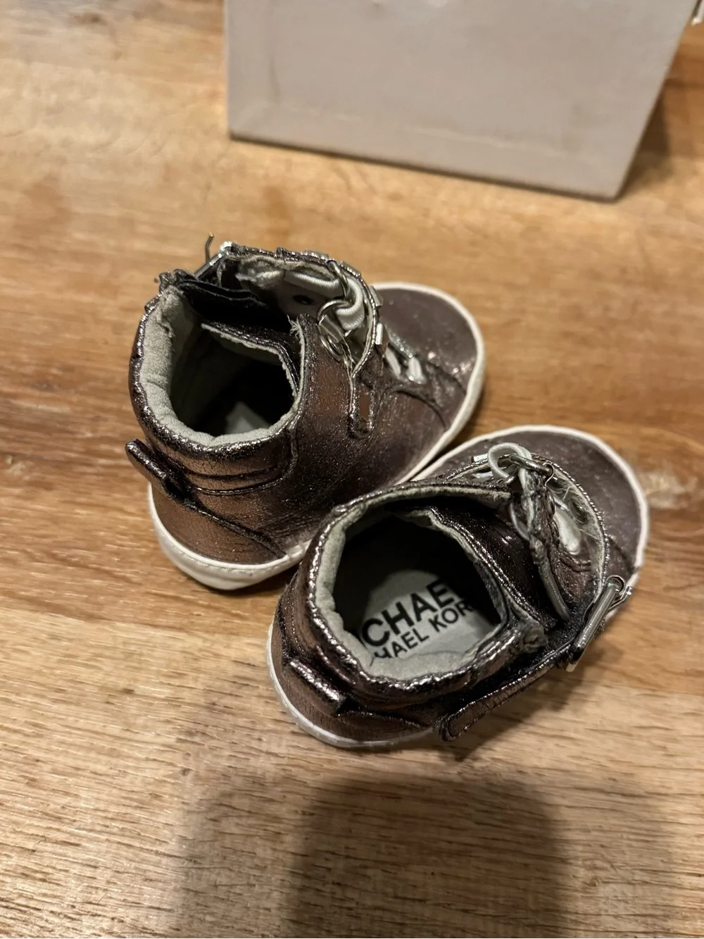Michael Kors Baby Ivry Rory Metallic High Top Sneakers 3-6M